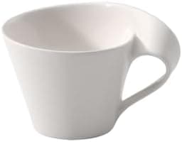 Villeroy & Boch Newwave Caffè Geschirr - Weiß, Premium Porzellan, Spülmaschinenfest, Mikrowellensicher, 300 ML Heißgeträ