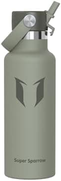 Super Sparrow Thermobecher für Sport und Outdoor - 500ml, 750ml - BPA-Frei, ClimatePartner certified - FlipFlow Trinkfla