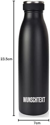 Milu Edelstahl Trinkflasche für Erwachsene – 750ml Isolierflasche zum Tragen – auslaufsicher, Kohlensäuregerecht inkl. R