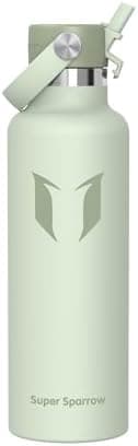 Super Sparrow Thermobecher für Sport und Outdoor - 500ml, 750ml - BPA-Frei, ClimatePartner certified - FlipFlow Trinkfla