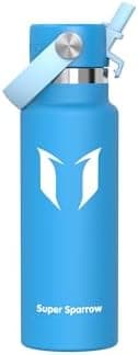 Super Sparrow Thermobecher für Sport und Outdoor - 500ml, 750ml - BPA-Frei, ClimatePartner certified - FlipFlow Trinkfla