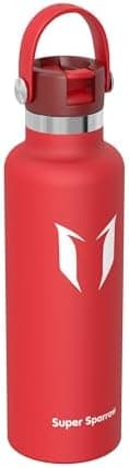 Super Sparrow Thermobecher für Sport und Outdoor - 500ml, 750ml - BPA-Frei, ClimatePartner certified - FlipFlow Trinkfla