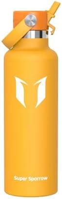 Super Sparrow Thermobecher für Sport und Outdoor - 500ml, 750ml - BPA-Frei, ClimatePartner certified - FlipFlow Trinkfla