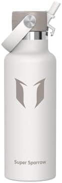 Super Sparrow Thermobecher für Sport und Outdoor - 500ml, 750ml - BPA-Frei, ClimatePartner certified - FlipFlow Trinkfla