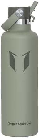 Super Sparrow Thermobecher für Sport und Outdoor - 500ml, 750ml - BPA-Frei, ClimatePartner certified - FlipFlow Trinkfla