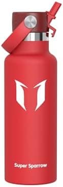 Super Sparrow Thermobecher für Sport und Outdoor - 500ml, 750ml - BPA-Frei, ClimatePartner certified - FlipFlow Trinkfla