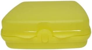 Tupperware Quadratische Sandwich-Box Aufbewahrungsbox Brotdose mit Scharnier und Verriegelung (türkis Koala Bär)