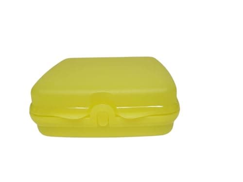 Tupperware Quadratische Sandwich-Box Aufbewahrungsbox Brotdose mit Scharnier und Verriegelung (türkis Koala Bär)