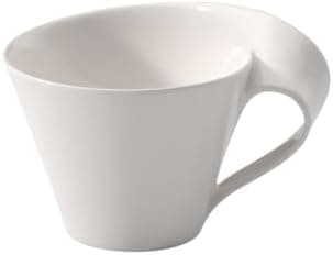 Villeroy & Boch Newwave Caffè Geschirr - Weiß, Premium Porzellan, Spülmaschinenfest, Mikrowellensicher, 300 ML Heißgeträ