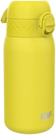 ion8 Kinder Trinkflasche Edelstahl 400ml Nicht Isoliert Sichere Verriegelung Spülmaschinenfest Klappdeckel Leicht zu Rei