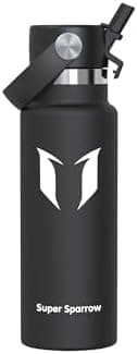 Super Sparrow Thermobecher für Sport und Outdoor - 500ml, 750ml - BPA-Frei, ClimatePartner certified - FlipFlow Trinkfla