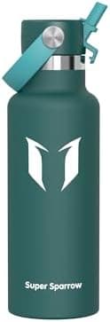 Super Sparrow Thermobecher für Sport und Outdoor - 500ml, 750ml - BPA-Frei, ClimatePartner certified - FlipFlow Trinkfla
