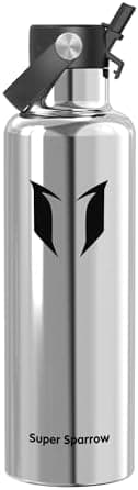 Super Sparrow Thermobecher für Sport und Outdoor - 500ml, 750ml - BPA-Frei, ClimatePartner certified - FlipFlow Trinkfla