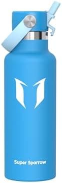 Super Sparrow Thermobecher für Sport und Outdoor - 500ml, 750ml - BPA-Frei, ClimatePartner certified - FlipFlow Trinkfla
