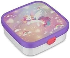 Mepal Brotdose Kinder Campus BPA-frei Animal Friends | Spezialfächerr box mit Gabel & Clip-Verschluss | 750 ml für Kinde