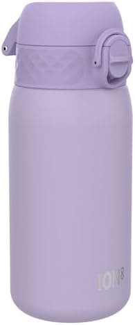 ion8 Kinder Trinkflasche Edelstahl 400ml Nicht Isoliert Sichere Verriegelung Spülmaschinenfest Klappdeckel Leicht zu Rei