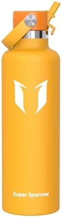 Super Sparrow Thermobecher für Sport und Outdoor - 500ml, 750ml - BPA-Frei, ClimatePartner certified - FlipFlow Trinkfla