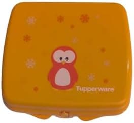 Tupperware Quadratische Sandwich-Box Aufbewahrungsbox Brotdose mit Scharnier und Verriegelung (türkis Koala Bär)
