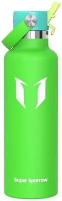 Super Sparrow Thermobecher für Sport und Outdoor - 500ml, 750ml - BPA-Frei, ClimatePartner certified - FlipFlow Trinkfla