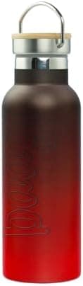 Baagl Thermosflasche Kinder Edelstahl – Auslaufsichere Wasserflasche für Mädchen – BPA-freie Flasche mit Bambusdeckel –