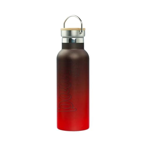 Baagl Thermosflasche Kinder Edelstahl – Auslaufsichere Wasserflasche für Mädchen – BPA-freie Flasche mit Bambusdeckel –