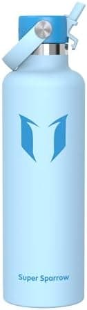 Super Sparrow Thermobecher für Sport und Outdoor - 500ml, 750ml - BPA-Frei, ClimatePartner certified - FlipFlow Trinkfla
