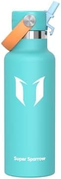 Super Sparrow Thermobecher für Sport und Outdoor - 500ml, 750ml - BPA-Frei, ClimatePartner certified - FlipFlow Trinkfla