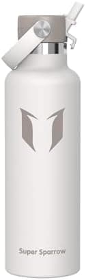 Super Sparrow Thermobecher für Sport und Outdoor - 500ml, 750ml - BPA-Frei, ClimatePartner certified - FlipFlow Trinkfla