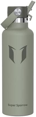 Super Sparrow Thermobecher für Sport und Outdoor - 500ml, 750ml - BPA-Frei, ClimatePartner certified - FlipFlow Trinkfla