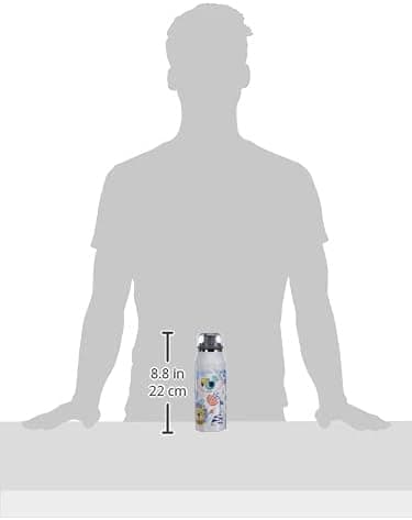 ALFI Kids ISO BOTTLE 350ml - Idas Schule der Magischen Tiere - Isoliertrinkflasche Kinder Edelstahl - hält 12 Stunden he