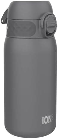ion8 Kinder Trinkflasche Edelstahl 400ml Nicht Isoliert Sichere Verriegelung Spülmaschinenfest Klappdeckel Leicht zu Rei