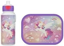 Mepal Brotdose Kinder Campus BPA-frei Animal Friends | Spezialfächerr box mit Gabel & Clip-Verschluss | 750 ml für Kinde