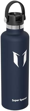 Super Sparrow Thermobecher für Sport und Outdoor - 500ml, 750ml - BPA-Frei, ClimatePartner certified - FlipFlow Trinkfla