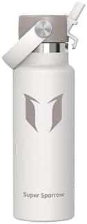 Super Sparrow Thermobecher für Sport und Outdoor - 500ml, 750ml - BPA-Frei, ClimatePartner certified - FlipFlow Trinkfla