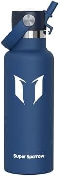 Super Sparrow Thermobecher für Sport und Outdoor - 500ml, 750ml - BPA-Frei, ClimatePartner certified - FlipFlow Trinkfla