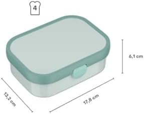 Mepal Brotdose Kinder Campus BPA-frei Animal Friends | Spezialfächerr box mit Gabel & Clip-Verschluss | 750 ml für Kinde
