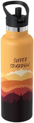 Super Sparrow Thermobecher für Sport und Outdoor - 500ml, 750ml - BPA-Frei, ClimatePartner certified - FlipFlow Trinkfla