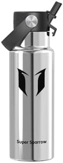 Super Sparrow Thermobecher für Sport und Outdoor - 500ml, 750ml - BPA-Frei, ClimatePartner certified - FlipFlow Trinkfla