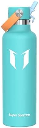 Super Sparrow Thermobecher für Sport und Outdoor - 500ml, 750ml - BPA-Frei, ClimatePartner certified - FlipFlow Trinkfla