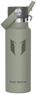 Super Sparrow Thermobecher für Sport und Outdoor - 500ml, 750ml - BPA-Frei, ClimatePartner certified - FlipFlow Trinkfla
