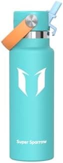 Super Sparrow Thermobecher für Sport und Outdoor - 500ml, 750ml - BPA-Frei, ClimatePartner certified - FlipFlow Trinkfla