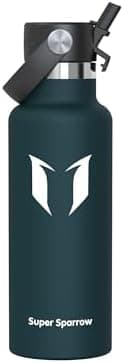 Super Sparrow Thermobecher für Sport und Outdoor - 500ml, 750ml - BPA-Frei, ClimatePartner certified - FlipFlow Trinkfla