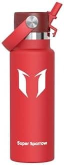 Super Sparrow Thermobecher für Sport und Outdoor - 500ml, 750ml - BPA-Frei, ClimatePartner certified - FlipFlow Trinkfla