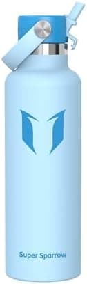 Super Sparrow Thermobecher für Sport und Outdoor - 500ml, 750ml - BPA-Frei, ClimatePartner certified - FlipFlow Trinkfla