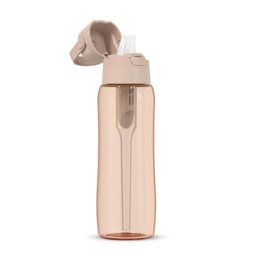 DAFI SOLID Trinkflasche mit Activkohlefilter 0,7 L für Outdoor-Reisen - BPA-Frei, Sportflasche mit gefiltertem Wasser