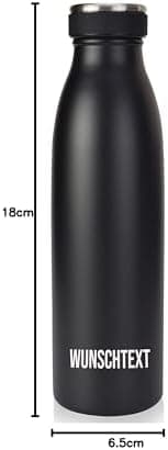 Milu Edelstahl Trinkflasche für Erwachsene – 750ml Isolierflasche zum Tragen – auslaufsicher, Kohlensäuregerecht inkl. R