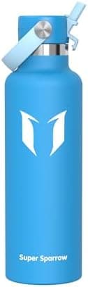 Super Sparrow Thermobecher für Sport und Outdoor - 500ml, 750ml - BPA-Frei, ClimatePartner certified - FlipFlow Trinkfla