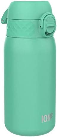 ion8 Kinder Trinkflasche Edelstahl 400ml Nicht Isoliert Sichere Verriegelung Spülmaschinenfest Klappdeckel Leicht zu Rei