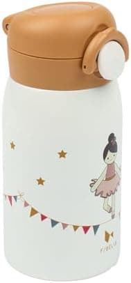 Fabelab Kinder Trinkflasche 320 ml | BPA-Frei Edelstahl Auslaufsicher | Schultasche Wasserflasche