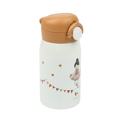 Fabelab Kinder Trinkflasche 320 ml | BPA-Frei Edelstahl Auslaufsicher | Schultasche Wasserflasche